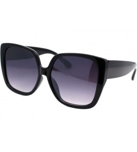 Oversized Womens Oversized Sunglasses Chic Square Trendy Fashion Shades UV 400 - Black (Smoke) - C01975A8YMR $22.68