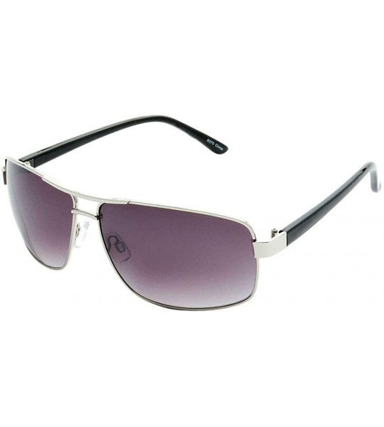 Square Polarized Retro Vintage Fashion Polarized Collection"Cruise Control" - Silver - CE18ODNQ3Y8 $18.63