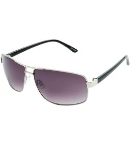 Square Polarized Retro Vintage Fashion Polarized Collection"Cruise Control" - Silver - CE18ODNQ3Y8 $18.63