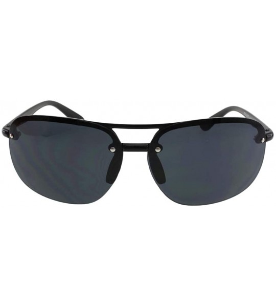 Rimless James - Ultra Lightweight Rimless Outdoor Sports Sunglasses - Black - CL18ROTGKS3 $23.51