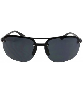 Rimless James - Ultra Lightweight Rimless Outdoor Sports Sunglasses - Black - CL18ROTGKS3 $23.51