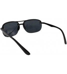 Rimless James - Ultra Lightweight Rimless Outdoor Sports Sunglasses - Black - CL18ROTGKS3 $23.51