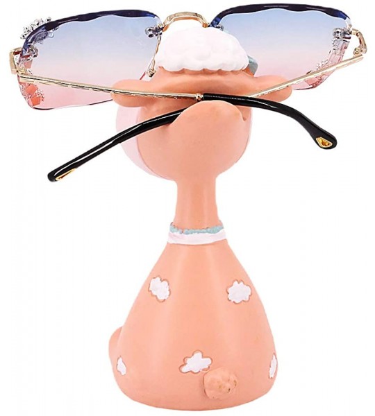 Oversized Women Luxury Diamond Rhinestone Sunglasses Novelty Oversized Square Shades - Pink Blue Lens - C919CK22IWI $34.13