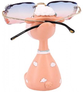 Oversized Women Luxury Diamond Rhinestone Sunglasses Novelty Oversized Square Shades - Pink Blue Lens - C919CK22IWI $34.13