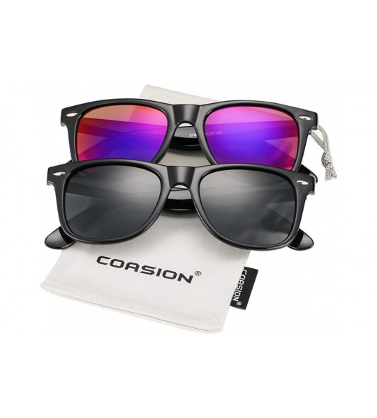 Aviator Classic Polarized Sunglasses for Men Women Retro UV400 Sun Glasses - CQ18TU9WSLR $33.41