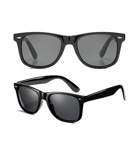 Aviator Classic Polarized Sunglasses for Men Women Retro UV400 Sun Glasses - CQ18TU9WSLR $33.41