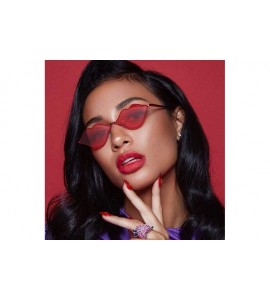 Goggle Sexy Lips Sunglasses-Small Frame Retro Sun Glasses-Polarized Eyewear For Women - D - CD190EG6ECU $58.09