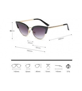 Rimless 50s 60s Retro Inspired Semi Rimless Small Cateye Sunglasses for Women Half Frame - Brown Tortoiseshell - C418GZNHI8Q ...