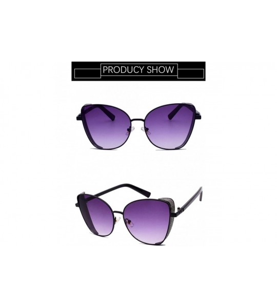 Cat Eye Sunglasses Windproof Polarizer Personality Protection - 2 - CK18SZZXRL9 $49.33