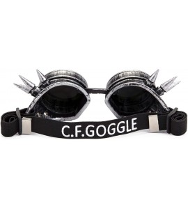 Goggle Vintage Steampunk Goggles Retro Spikes Glasses Rave Cosplay Halloween - Silver8 - C218KIMSENK $19.31