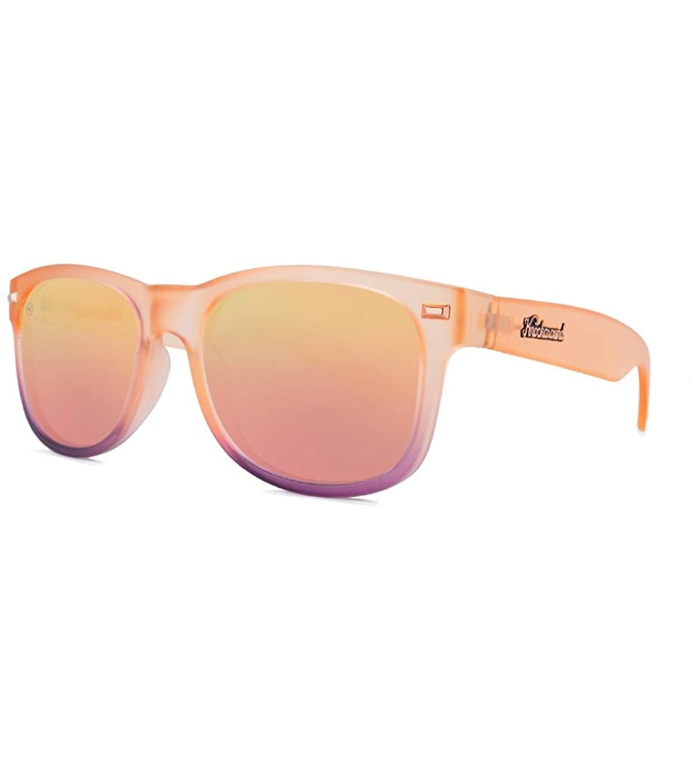 Wayfarer Fort Knocks Polarized Sunglasses For Men & Women - Full UV400 Protection - Frosted Rose Quartz Fade / Rose - C1195KQ...