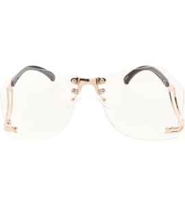 Shield Heritage Modern "It's Complicated" Wired Frame Sunglasses - Clear - CY18GYEX87L $18.51