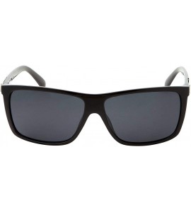 Rectangular Polarized Sunglasses for Men Driving Fashionable Rectangular Glasses Mens/Womens - Black - C618Q34XR2D $19.50