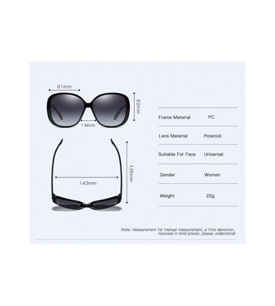 Aviator Polarized sunglasses Classic large frame anti-ultraviolet polarized driving - A - C918QRGW9D5 $64.18