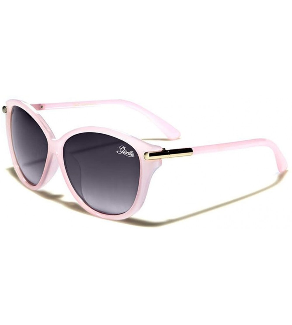 Round Oversized Round Sunglasses - Pink - CS18DND5YYN $17.64