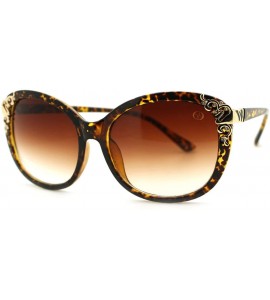 Butterfly Women's Sunglasses Rhinestone Luxurious Glam Fashion Shades - Tortoise - CO11PABPE79 $18.72