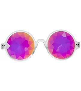 Round Festivals Kaleidoscope Glasses for Raves - Goggles Rainbow Prism Diffraction Crystal Lenses - C218KMUCHYW $33.18