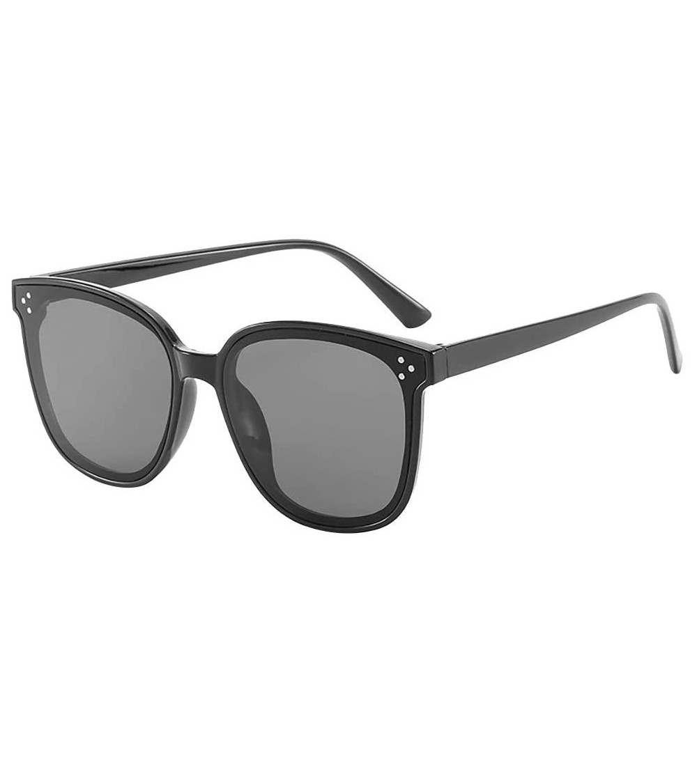 Rimless Sunglasses Oversized Lightweight - Black - CD194XN9OCL $16.16