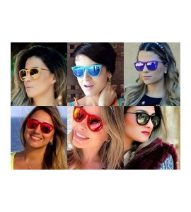 Round sunglasses for women Retro Round Sunglasses Men Oval Frame Sun Glasses - 10 - CX18WYRWIKR $49.67