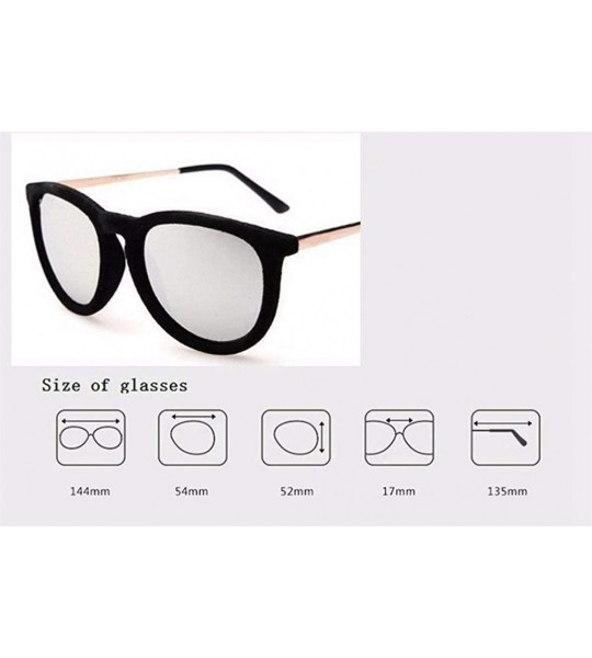 Round sunglasses for women Retro Round Sunglasses Men Oval Frame Sun Glasses - 10 - CX18WYRWIKR $49.67