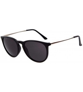 Round sunglasses for women Retro Round Sunglasses Men Oval Frame Sun Glasses - 10 - CX18WYRWIKR $49.67