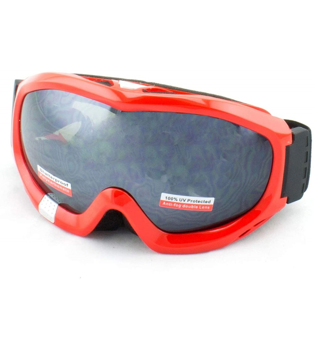 Goggle Adult Men Women Snowboarding Skiing Protective Goggles Choose From Different Colors! - Mens Red - CJ11T1BW45F $44.14