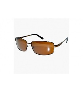 Rectangular Rectangular Myopia Polarized Sunglasses Short Sight Minus Lenses - Brown - CO1904CHGAO $47.40