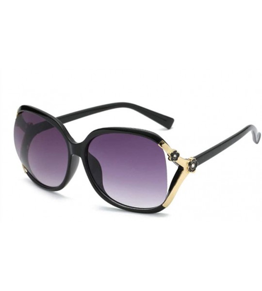 Oversized Fashion Oversized Anti UV/Ray Sunglasses Women Gradient Lens Wild Sun Glasses - Dx5064 C1 - C918U568ASK $22.74