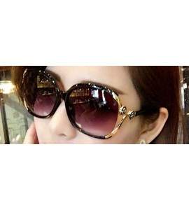 Oversized Fashion Oversized Anti UV/Ray Sunglasses Women Gradient Lens Wild Sun Glasses - Dx5064 C1 - C918U568ASK $22.74