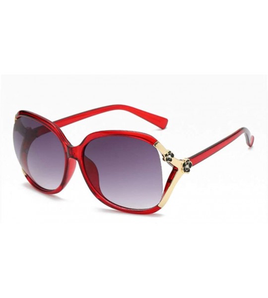 Oversized Fashion Oversized Anti UV/Ray Sunglasses Women Gradient Lens Wild Sun Glasses - Dx5064 C1 - C918U568ASK $22.74