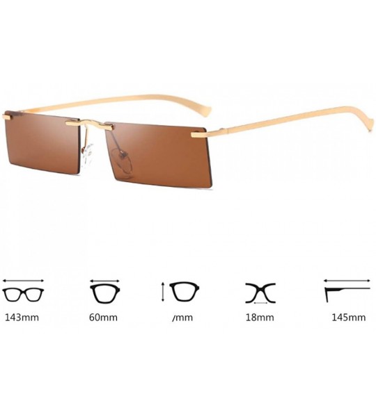 Oval Retro Vintage Small Square Eyeglasses Plastic Lenses Sunglasses UV400 - Gold Brown - CG18NRM658S $18.89