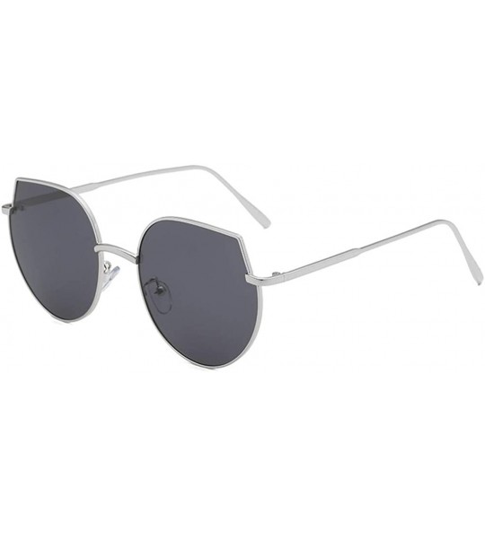 Oversized Rimless Multilateral Sunglasses Lightweight Frame UV400 Lens Glasses - A - CC1903XN42N $27.44