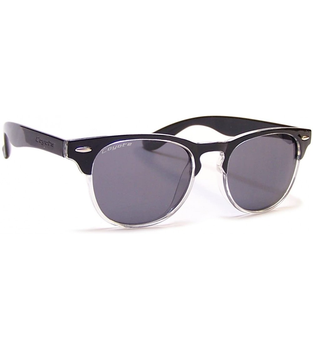 Sport Polarized Street and Sport Sunglasses - Black Frame/Clear/Gray Lens - C41205OVCKT $60.14