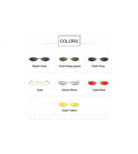 Round Fashion Women Sunglasses Famous Oval Sun Glasses FeLuxury Metal Round Rays Frames Black Small Cheap Eyewear - CT199CLYQ...