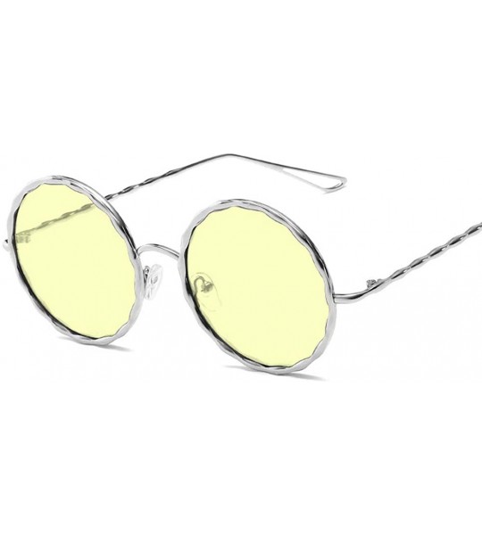 Goggle Sunglasses Spiral Metallic Sunglasses Round Sunglasses Frame Colour Film Lady Sunglasses - C518TNS0LW9 $18.45