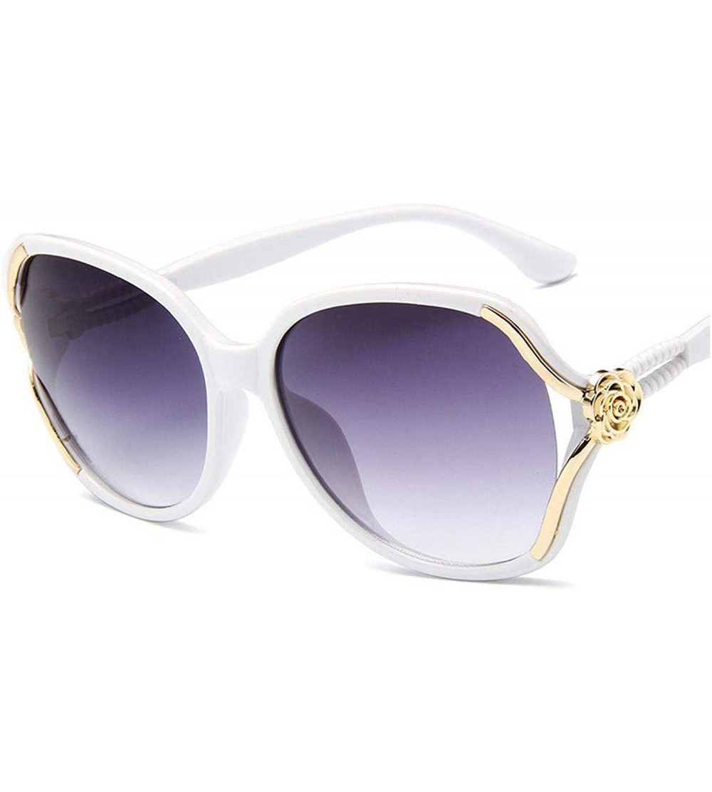 Square New Fashion Oversized erfly Sunglasses Women UV400 Brand Designer 2020 Sun Glasses 5156 - White - CX197A32RXZ $48.83
