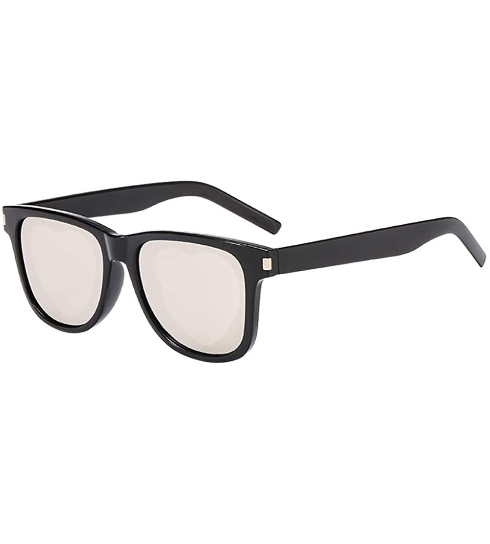 Rectangular Sunglasses For Women Polarized UV Protection - REYO Fashion Unisex Vintage Heart Shape Frame Glasses Eyewear - B ...