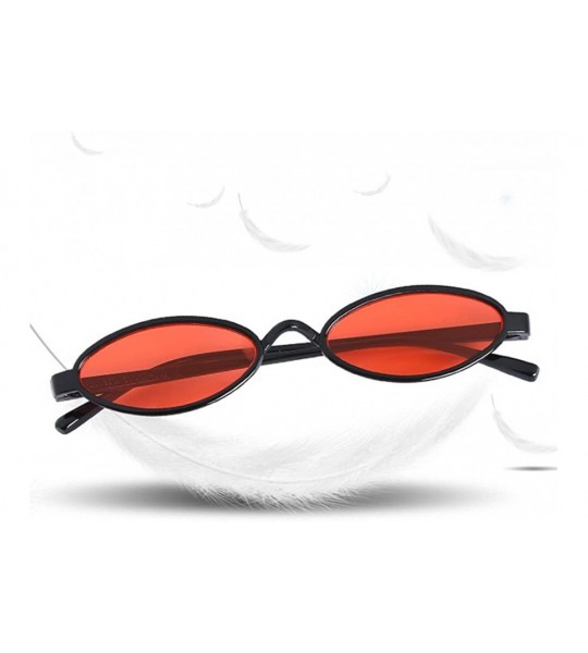 Oval Punk Small Frame UV400 Luxury Oval Sunglasses Fashion Vintage Style Eyewear the Latest Stylish - CJ193W5G832 $17.49