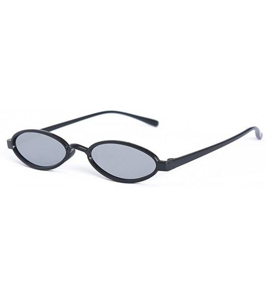 Oval Punk Small Frame UV400 Luxury Oval Sunglasses Fashion Vintage Style Eyewear the Latest Stylish - CJ193W5G832 $17.49