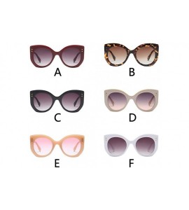 Oversized Women Vintage Big Frame Sunglasses Retro Eyewear Fashion Ladies Radiation Protection Sunglasses - B - C218TIW9YDL $...