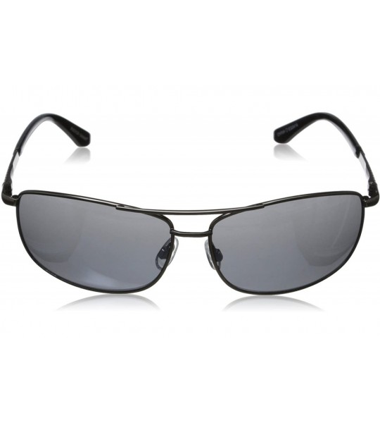 Wrap Mens Oscar Wrap Sunglasses-Gunmetal-64 mm - C511N481FSX $36.27