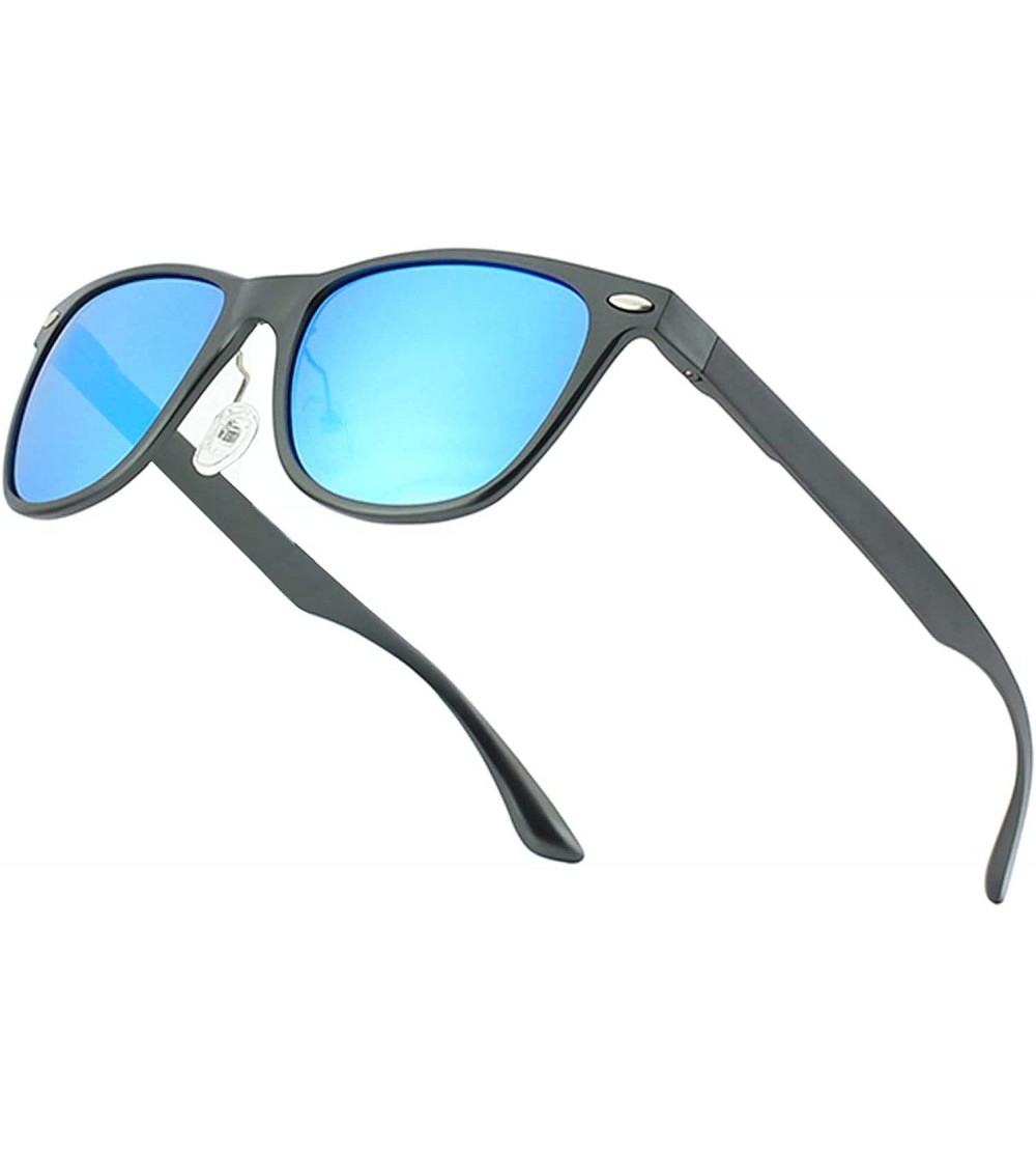 Wayfarer Mens Polarized Sunglasses for Men Driving Al-Mg Alloy Lightweight Retro Unisex UV400 Protection M54 - CK18N06Q8M8 $3...