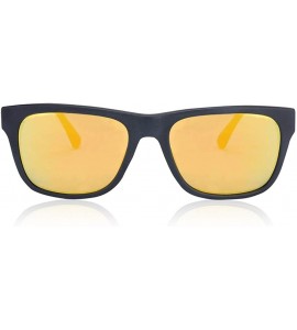 Square King Polarized Sunglasses for Men - Classic Trendy- Stylish & Luxurious Sunnies With UV Protection - Yellow - CF18EO3U...