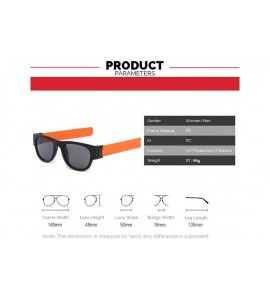 Sport Foldable Sunglasses Polarized-Shade Glasses Slap Bracelet Unisex Goggle - F - CE190EECRSN $57.43