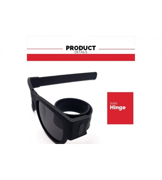 Sport Foldable Sunglasses Polarized-Shade Glasses Slap Bracelet Unisex Goggle - F - CE190EECRSN $57.43