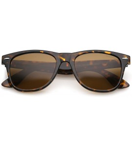 Wayfarer Medium Polarized Lens Classic Original Horn Rimmed Sunglasses (Light Tortoise) - CK182IH7D3Q $26.14