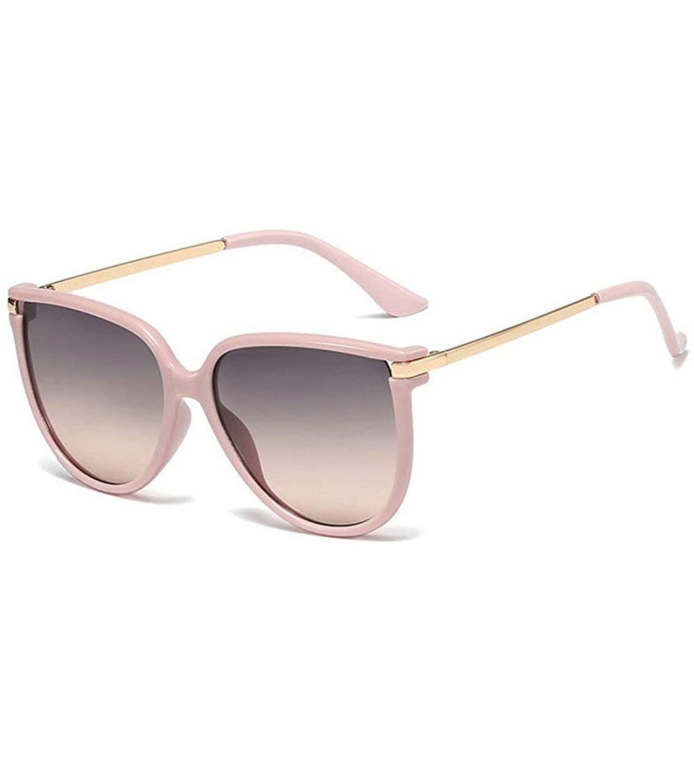 Square fashion big name unisex retro square frame brand designer ladies sunglasses - Pink - CK18YC6LUCE $23.02
