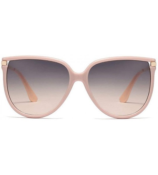 Square fashion big name unisex retro square frame brand designer ladies sunglasses - Pink - CK18YC6LUCE $23.02