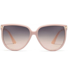 Square fashion big name unisex retro square frame brand designer ladies sunglasses - Pink - CK18YC6LUCE $23.02