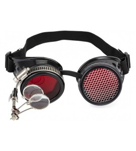 Round Vintage Steampunk Goggles Victorian Style Goggles Kaleidoscope Glasses - Black - CJ18U26A0G8 $25.76